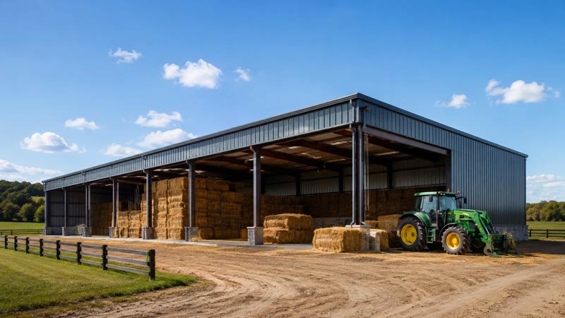 Steel Hay Barns